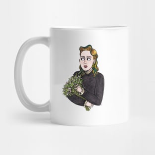 Girl with Yellow Hair and Water Lilies Mug